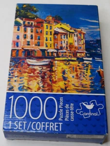 Cardinal 'Boats at the Harbor' 1000 Piece Jigsaw Puzzle 14" x 22" - Picture 1 of 9