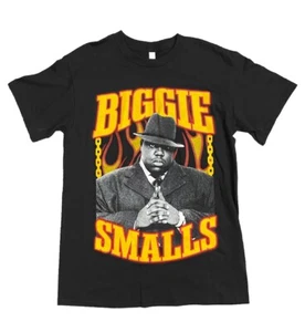 Biggie Smalls Notorius Big Hip Hop Rap T-Shirt Men’s Medium Black Heavy Cotton - Picture 1 of 3