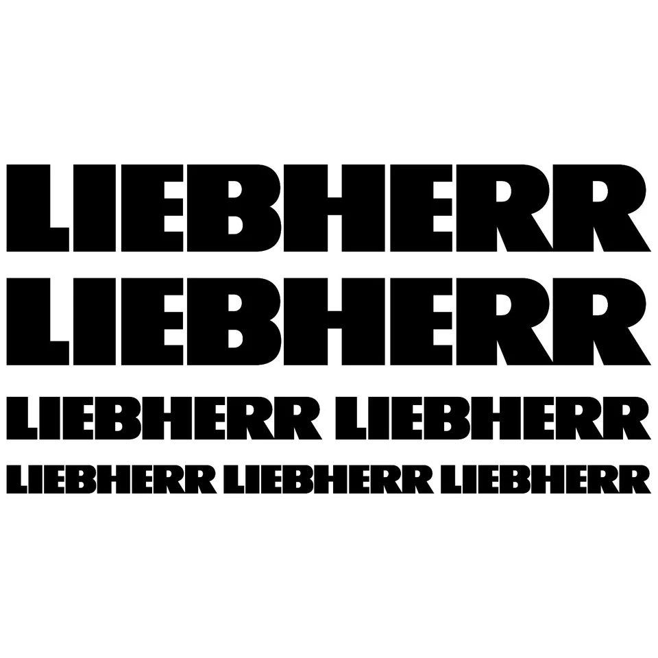LIEBHERR XL autocollant sticker pelle 7 Pièces - Image 1 of 1