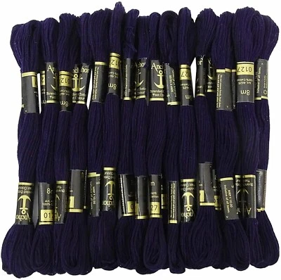 Anchor Threads Hand Embroidery Thread Stranded Cotton Cross Stitch Navy Blue - Image 1 of 4