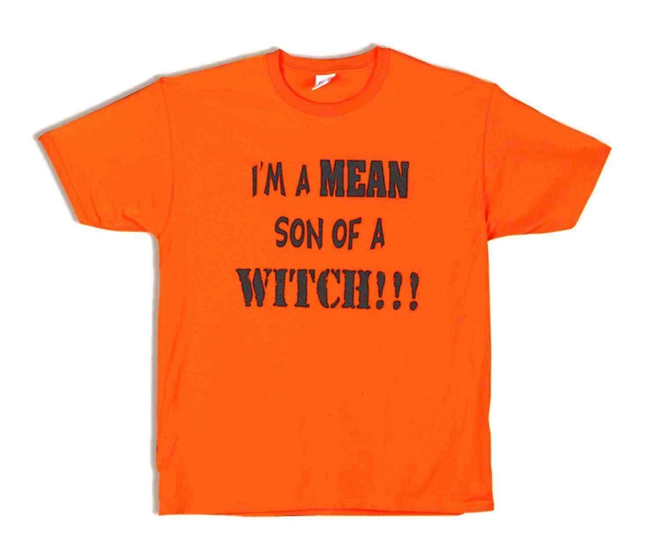 Mean Son of Witch Hombre Camiseta Carnaval Fiesta Halloween Adulto Disfraz Accesorio Foto 1 de 2