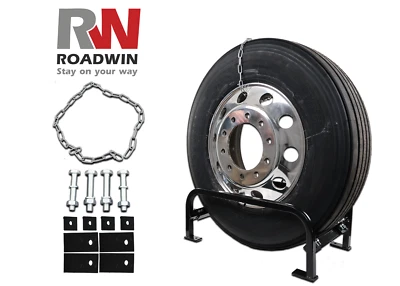 Suporte de pneu sobressalente semi caminhão rack para Volvo Freightliner Kenworth e muito mais - Imagem 1 de 4