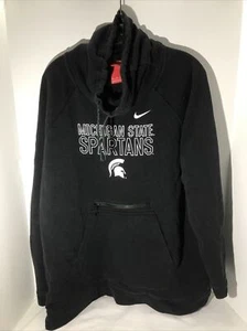 Nike Michigan State Hoodie Gray Cowl Neck Zip Pocket Size XXL 8”x10” ZIP POCKET - Picture 1 of 8