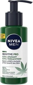 2 x 150ml Nivea Men Sensitive Pro Aftershave Balsam Bio Hanföl NEU MHD 4/26