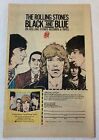 1976 Newsprint Ad Page ~ Rolling Stones Schwarz Und Blau