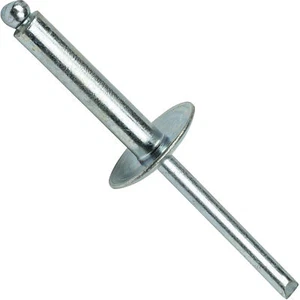 Remaches de brida grande 1/4"" x 3/4"" todo acero (8-12) cabeza de cúpula cantidad 25 - Imagen 1 de 7