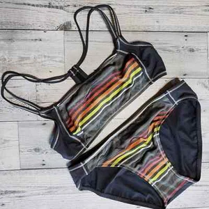 NWOT Nautica Women's Swim Suit 2 piece Gray Multicolor 4 - Picture 1 of 6