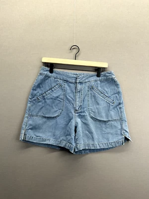 Pantalones Cortos Vaqueros Liz Claiborne Mujer Azul Original Chino Talla 12 Foto 1 de 4