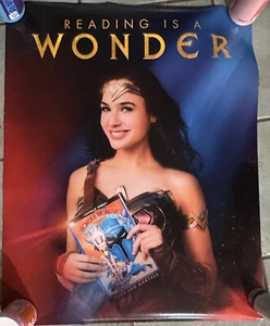 "Reading is a WONDER" WONDER WOMAN New Poster 22x28 American Library Association - Picture 1 of 1