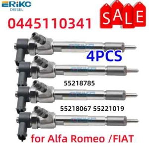 ERIKC 4PCS 0445110341 55218067 55221019 55218785 0 445 110 341 Diesel NOZZLE - Picture 1 of 7