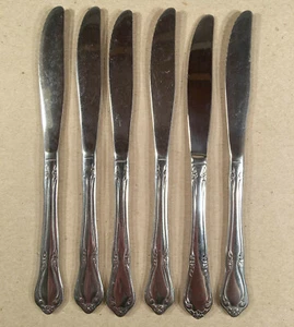 Oneida Edelstahl CHATEAU MUSTER sechs Essgeschirr Buttermesser 8-1/4 Zoll - Bild 1 von 3