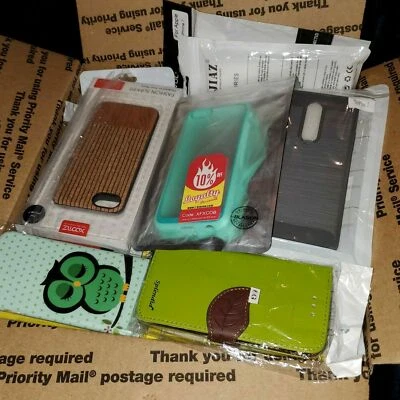 Bulk Wholesale Lot of 56 NEW Cell Phone Cases Iphone 5,6,7,8,+ For Resellers - Image 1 of 2