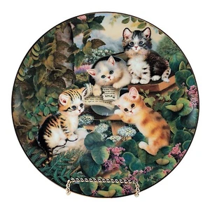 Bradford Exchange Daily Mews Cats Plate Jürgen Scholz 2259A - Picture 1 of 8