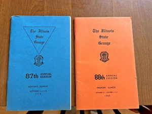 2 Jahre, 1958 & 1959, Illinois State Grange, Kewanee & Freeport, jährliche Genealogie - Bild 1 von 2