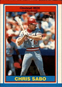 1989 Topps UK Minis Baseball Card #65 Chris Sabo