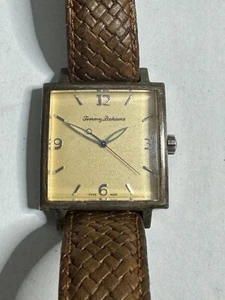 TOMMY BAHAMA Sterling Silver 925 Silver Palm Watch TB1001 Working Condition - Picture 1 of 10