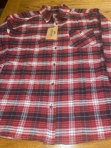 Stillwater Supply Co. Red Plaid Flannel L/S Shirt Brand New With Tags Size XL - Picture 1 of 12