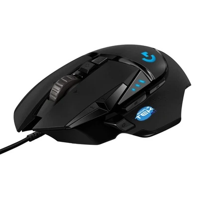 Logitech G502 Hero Gaming Mouse Lightsync 25K DPI 25600 11 Buttons Wired USB - Image 1 of 4