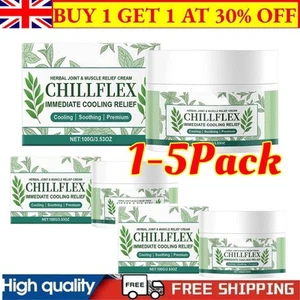100g Herbal Joint & Muscle Relief Cream Chillflex Immediate Cooling Relief NEW - Picture 1 of 11