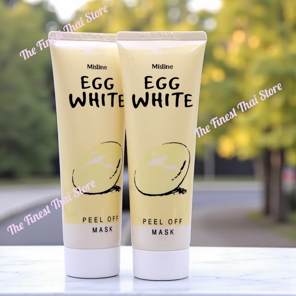 Mistine Egg White Poreless , Anti Blackhead Peel Off Face Facial Mask 85g pack 2 - Image 1 of 1