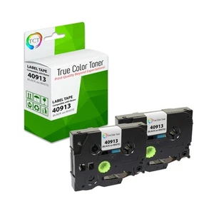 TCT Premium Compatible Label Tape Replacement for Dymo 40913 - 2 Pack - Picture 1 of 4