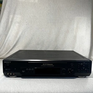 Sony SLV-N70 Hi-Fi Stereo High-Quality VCR Video Cassette Recorder In Black Read - Picture 1 of 10