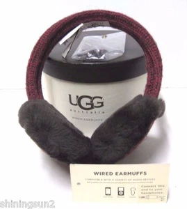 UGG MARLED CARDY WIRED WOMEN EARMUFFS SANGRIA ONE SIZE FIT ALL - Picture 1 of 2