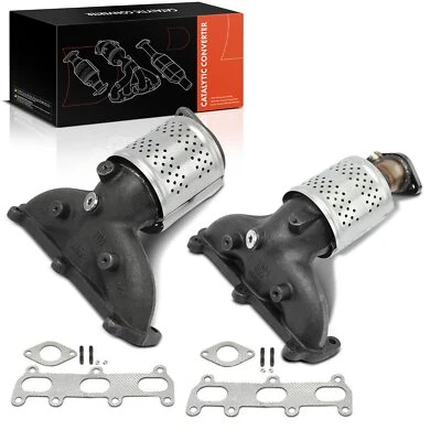 2x Convertidor catalítico para Hyundai Santa Fe 2007-2009 V6 2,7 L delantero izquierdo y derecho Foto 1 de 4