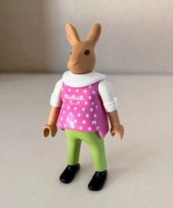 Playmobil Rare Custom Figure Easter Bunny Pregnant Woman Mother Retired Parts - Picture 1 of 6
