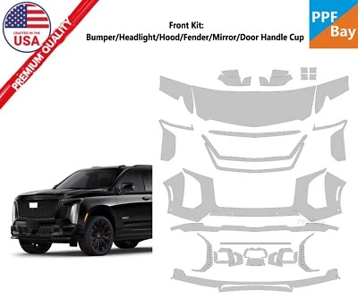 For Cadillac Escalade V Series 2025 Front Paint Protection Film PreCut Kit PPF - Image 1 of 4