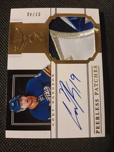 2011 CODY HODGSON PANINI PEERLESS AUTOGRAPHED AUTO ROOKIE CARD /40 SABRES #10 - Picture 1 of 2