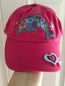 Niños Camisetas Niñas Carolina del Sur Acuario Rosa Bordado Sombrero Ajustable Usado en Excelente Condición - Imagen 1 de 9