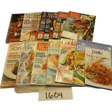 Cooking Magazine and Book Lot of 13 Taste of Home, Cooking Light Cuisine Vintage