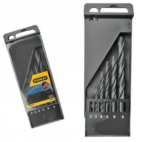 Drills for Metal Set 6 pcs Ø 2, 3, 4, 5, 6, 8 mm STANLEY STA56010-QZ - Picture 1 of 4