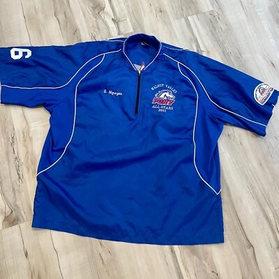 Chaqueta de béisbol Mizuno 2011 Mustang West Zone 9 años pony nogal CA para hombre XL Foto 1 de 4