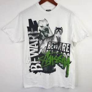 Stussy Vintage 90s Tee Medium Beware Of Dog DMX Style Pitbull Urban Streetwear - Picture 1 of 5