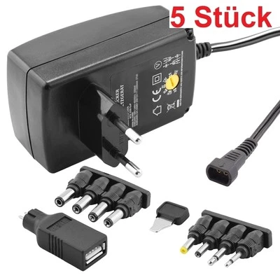 Universal Netzteil Ladegerät bis 600mA 230 Volt IN auf 3 4,5 5 6 7,5 9 12 V OUT - Bild 1 von 4