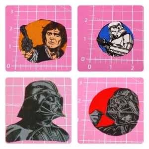 Star Wars Fabric Iron-On Applique Patches For Jacket  Backpack Yoda Logo - Picture 1 of 13