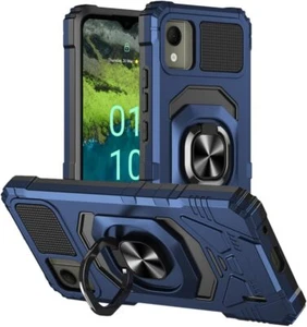 For Nokia C110 C210 C300 G100 G310 Hybrid Magnetic Ring Kickstand Case Cover - Picture 1 of 8