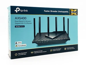 TP-Link Archer AX5400 Dual-Band 6 Stream Gigabit Wi-Fi 6 Router - Archer AX73 - Picture 1 of 6