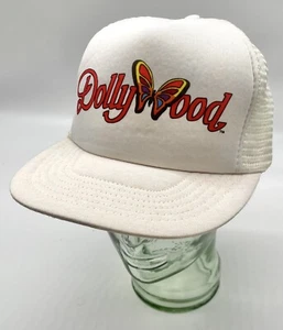 Vintage Dollywood Pigeon Forge White Butterfly Mesh Snapback Hat Trucker Cap - Picture 1 of 6