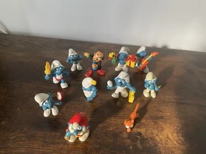 11 Vintage Smurfs Peyo Schleich 1978-1982. Some very rare - Picture 1 of 23