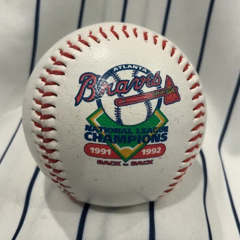 Atlanta Braves 1991 1992 Back To Back BP SGA Souvenir baseball Ball collectible Cover