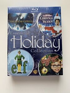 NEW 4 Essential Holiday DVD Films ELF POLAR EXPRESS CHRISTMAS STORY & VACATION