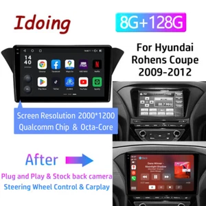 9" For 2009-14 Hyundai Genesis Sedan Apple Carplay Android Car Stereo Radio GPS - Picture 1 of 19