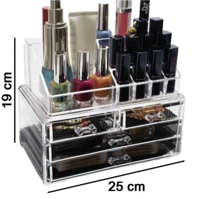 Organizzatore 4 portatrucco trucchi cosmetici box trucco make up donna 18286 - Immagine 1 di 4