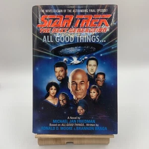 Star Trek the Next Generation All Good Things Hardback Book  Mike Friedman - Picture 1 of 2
