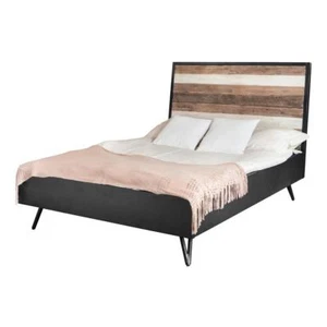 Doppelbett Bettgestell Modern in Factory Loft Design Holz Liegefl.180x200 scandi - Bild 1 von 7