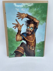 Warcraft Blizzard Hearthstone villageois possédé 8x11 signé par Matt Dixon RARE - Photo 1 sur 9
