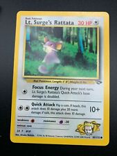 Lt. Surge's Rattata 85/132 Common Pokemon Gym Challenge Unlimited WOTC NM 2000